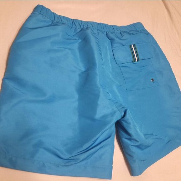 HUGO BOSS turquoise RAINBOWFISH swim trunks board shorts swimsuit size M - Picture 2 of 5